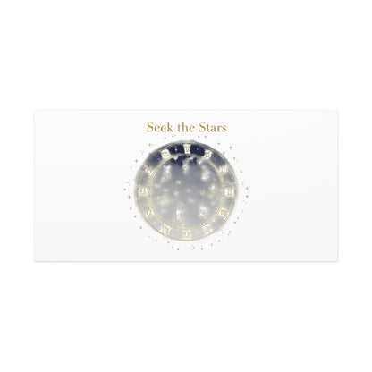Seek the Stars Canvas | Celestial Astrology Art, Constellation Wall Decor