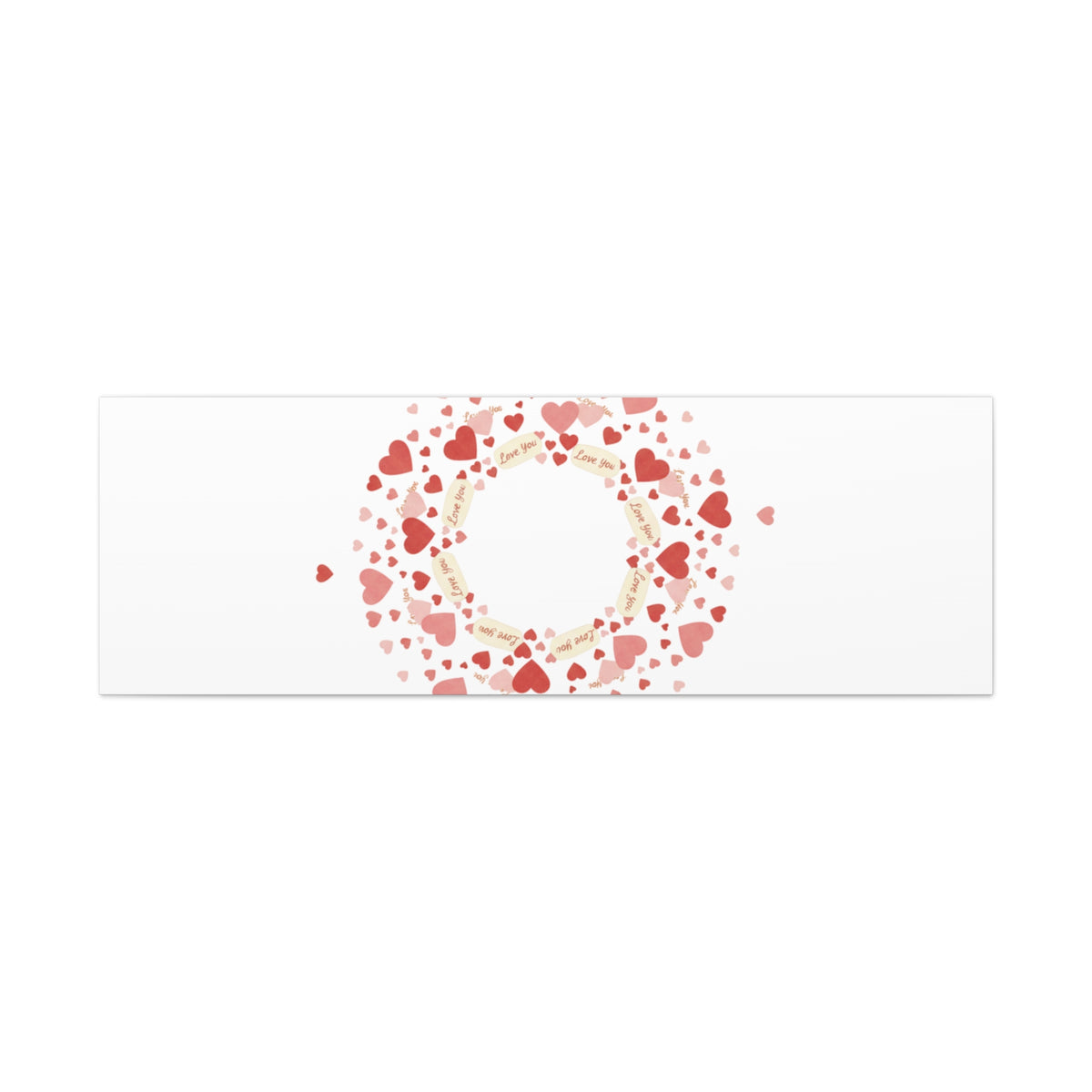 Tiny Heart Wreath Canvas | tiny heart design, valentine doodle