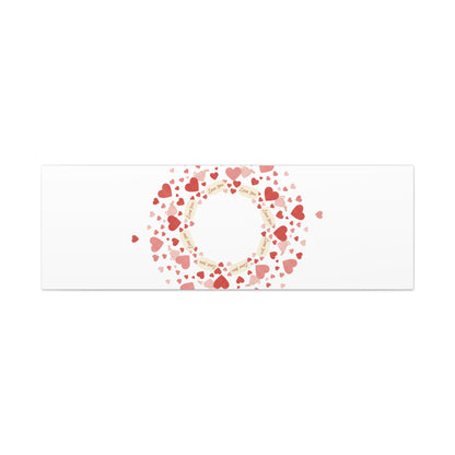 Tiny Heart Wreath Canvas | tiny heart design, valentine doodle