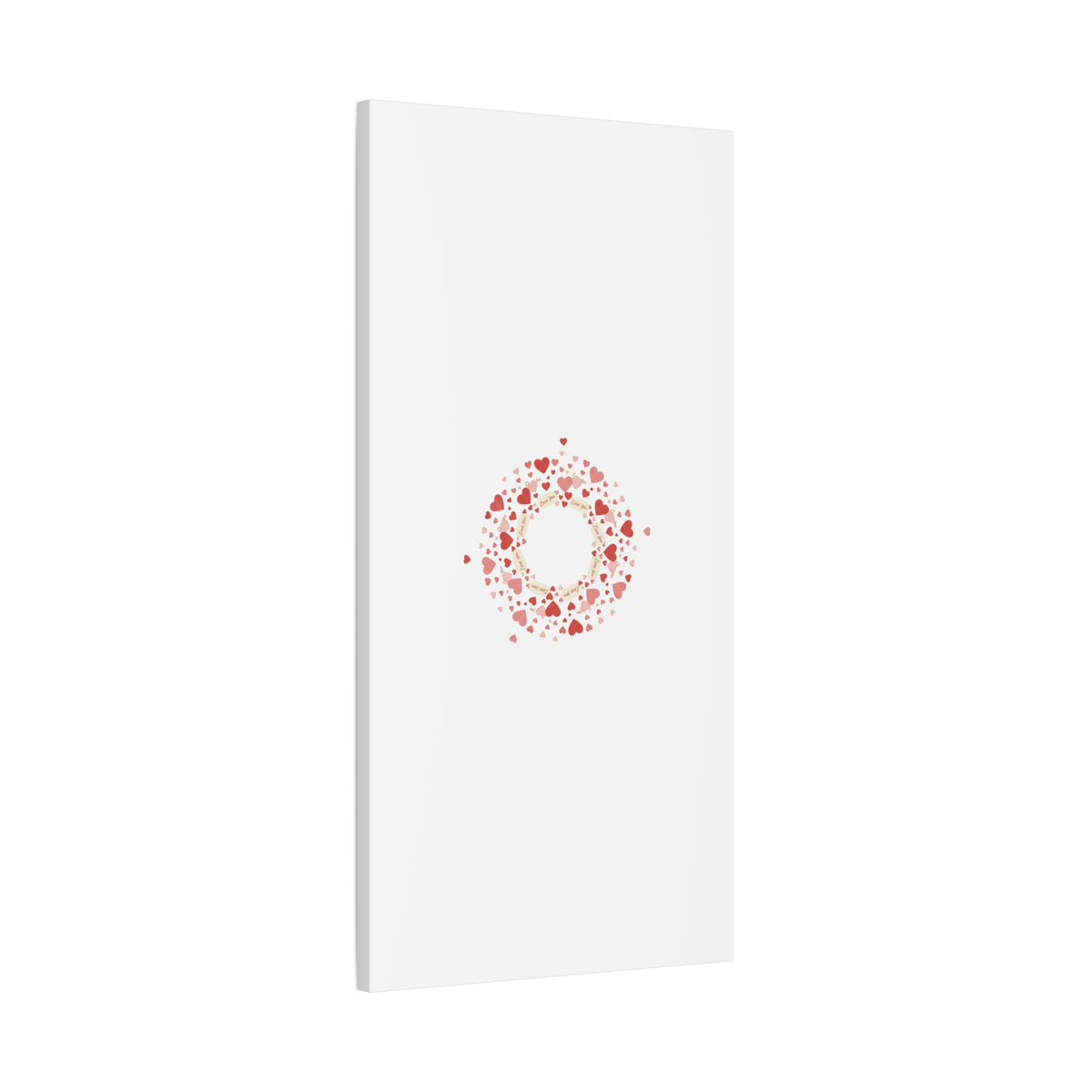 Tiny Heart Wreath Canvas | tiny heart design, valentine doodle