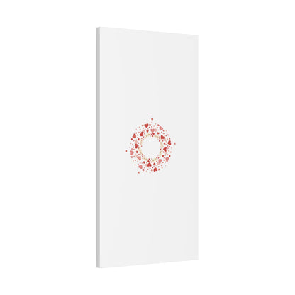 Tiny Heart Wreath Canvas | tiny heart design, valentine doodle