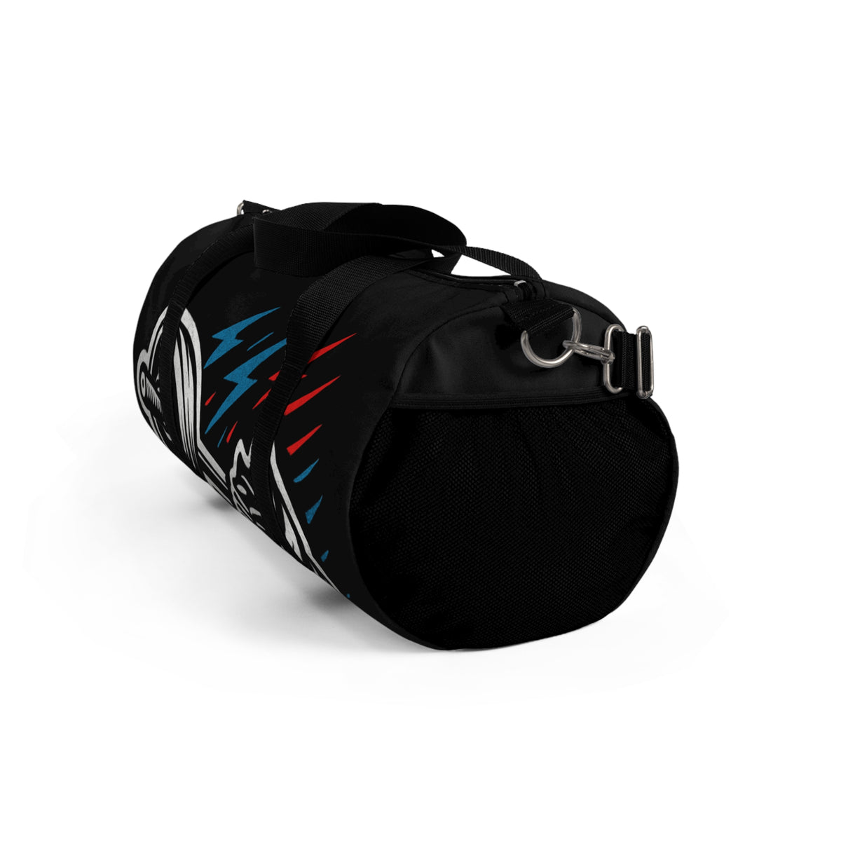 No Excuses Gym Duffel Bag — Motivational Workout Travel Bag with Barbell Design