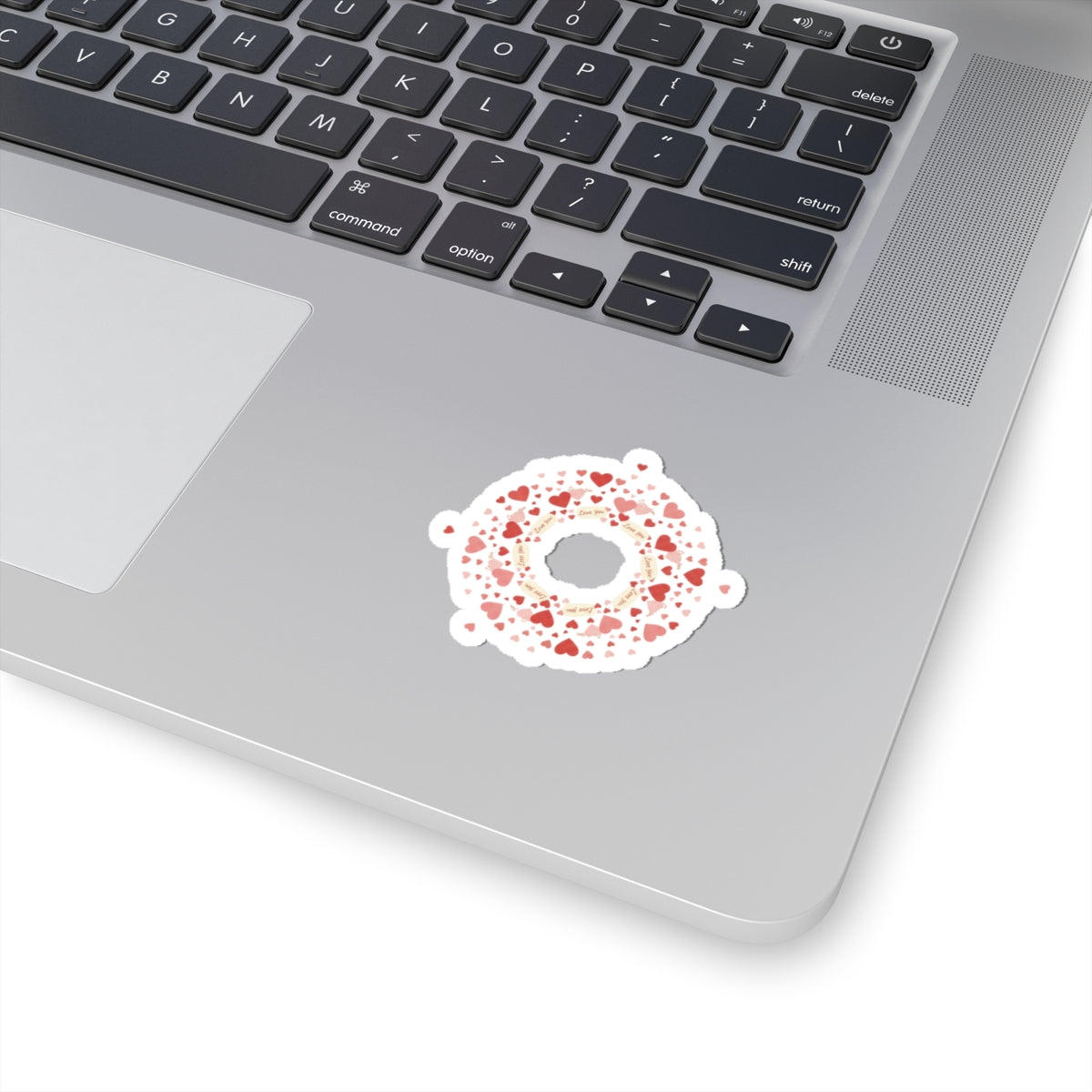 Tiny Heart Confetti Ring Sticker | Kiss-Cut Stickers | micro heart design