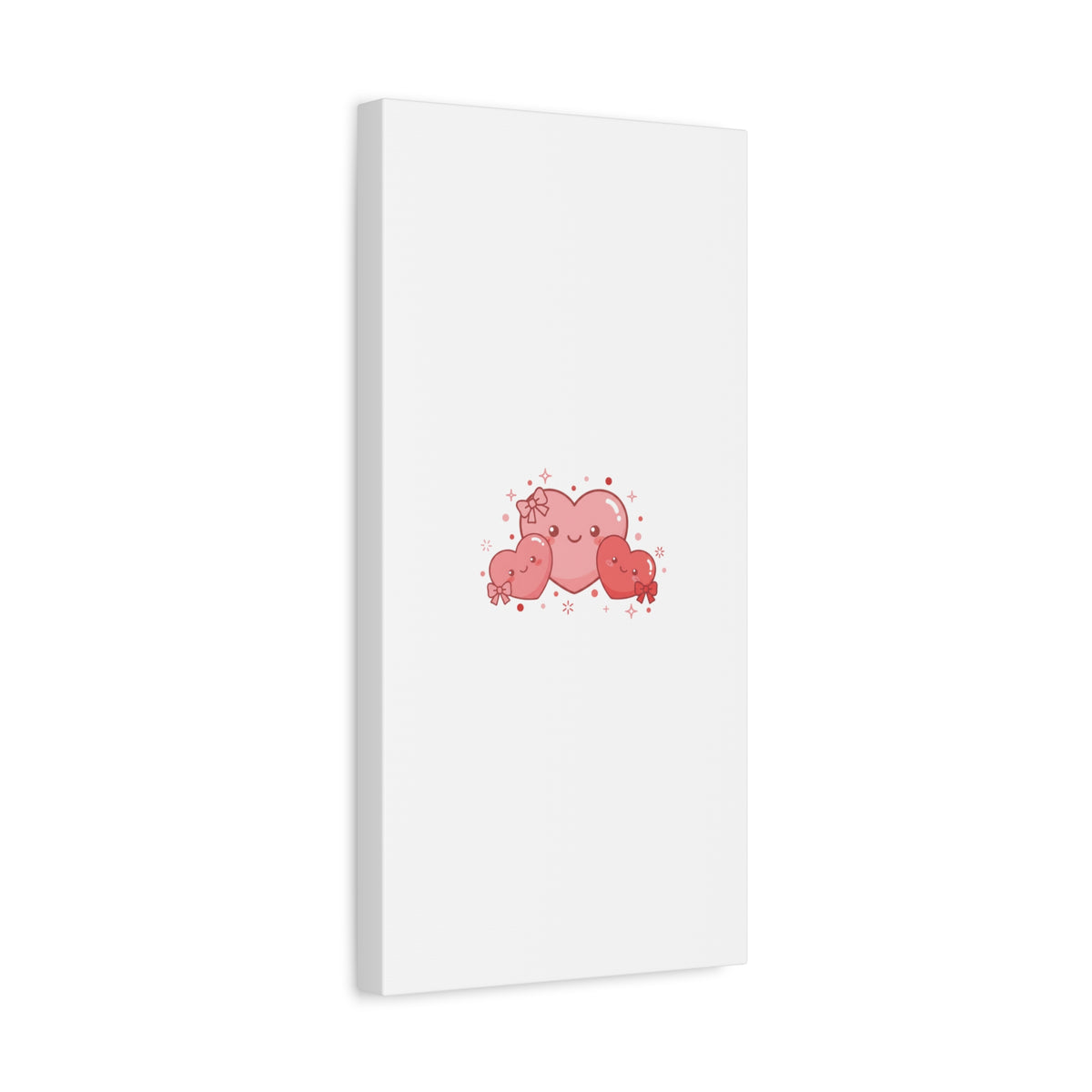 Kawaii Tiny Heart Trio Matte Canvas | tiny hearts, valentine doodle
