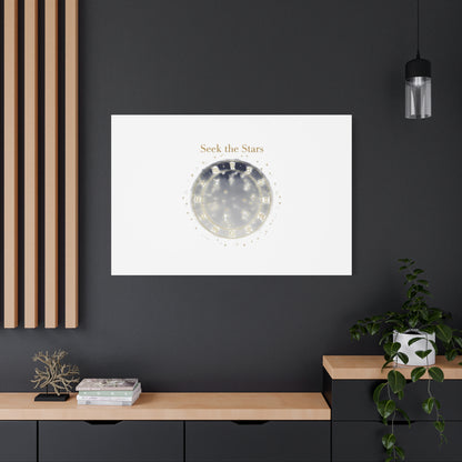 Seek the Stars Canvas | Celestial Astrology Art, Constellation Wall Decor