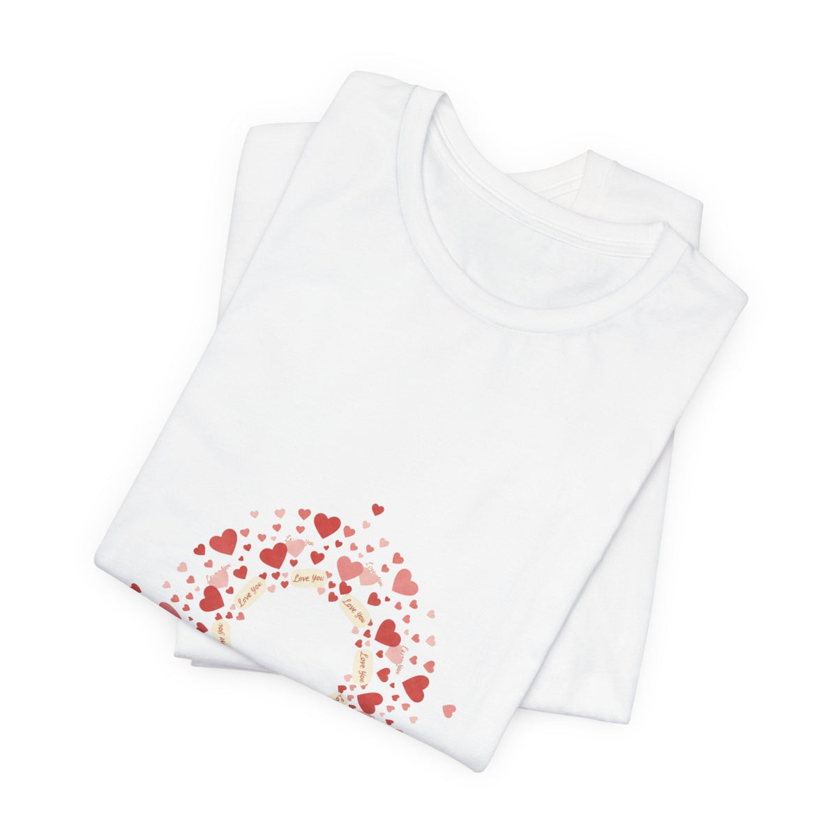Tiny Heart Confetti Wreath tee | tiny heart design, heart pattern shirt