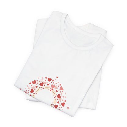 Tiny Heart Confetti Wreath tee | tiny heart design, heart pattern shirt