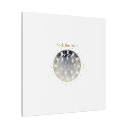Seek the Stars Canvas | Celestial Astrology Art, Constellation Wall Decor