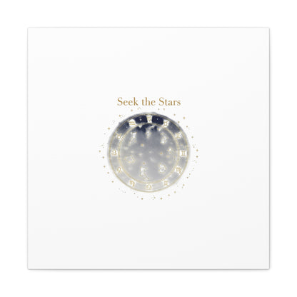 Seek the Stars Canvas | Celestial Astrology Art, Constellation Wall Decor