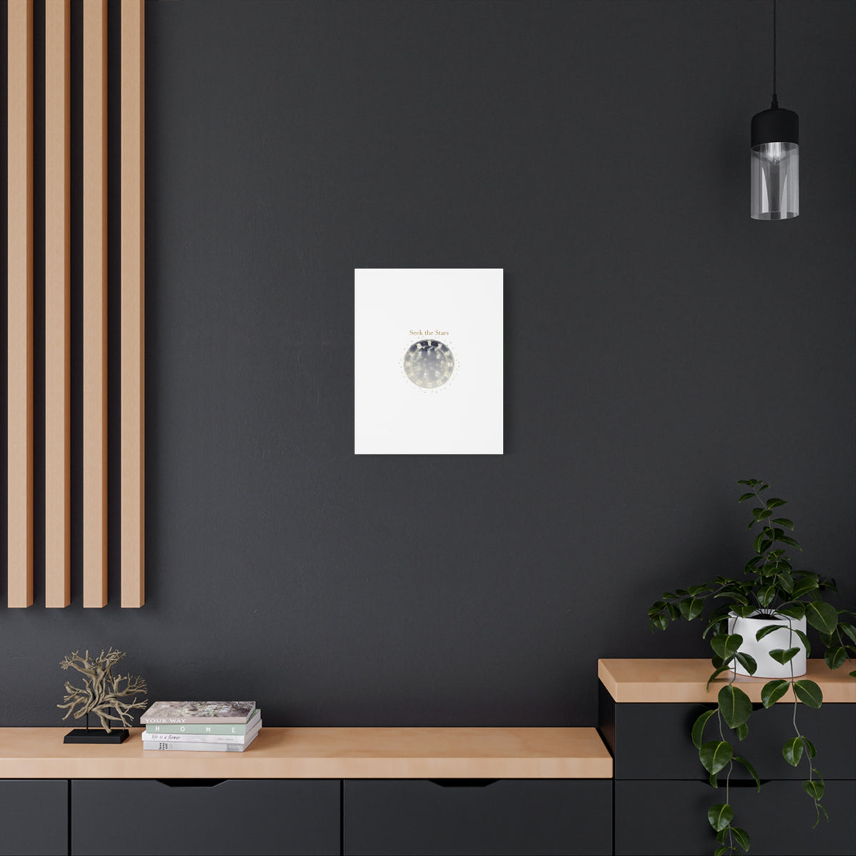 Seek the Stars Canvas | Celestial Astrology Art, Constellation Wall Decor