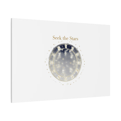 Seek the Stars Canvas | Celestial Astrology Art, Constellation Wall Decor