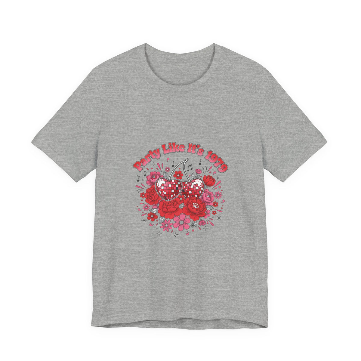 Disco Cherry Hearts Tee | sparkly hearts, retro romance
