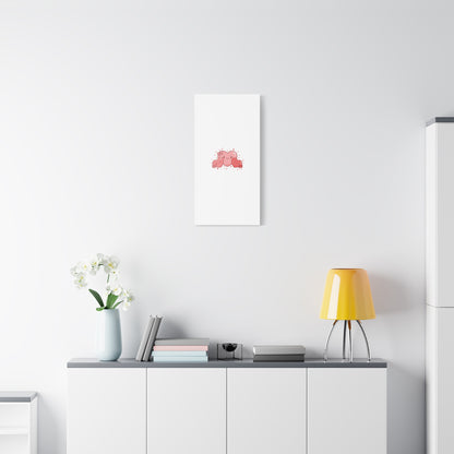 Kawaii Tiny Heart Trio Matte Canvas | tiny hearts, valentine doodle