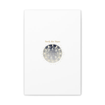 Seek the Stars Canvas | Celestial Astrology Art, Constellation Wall Decor