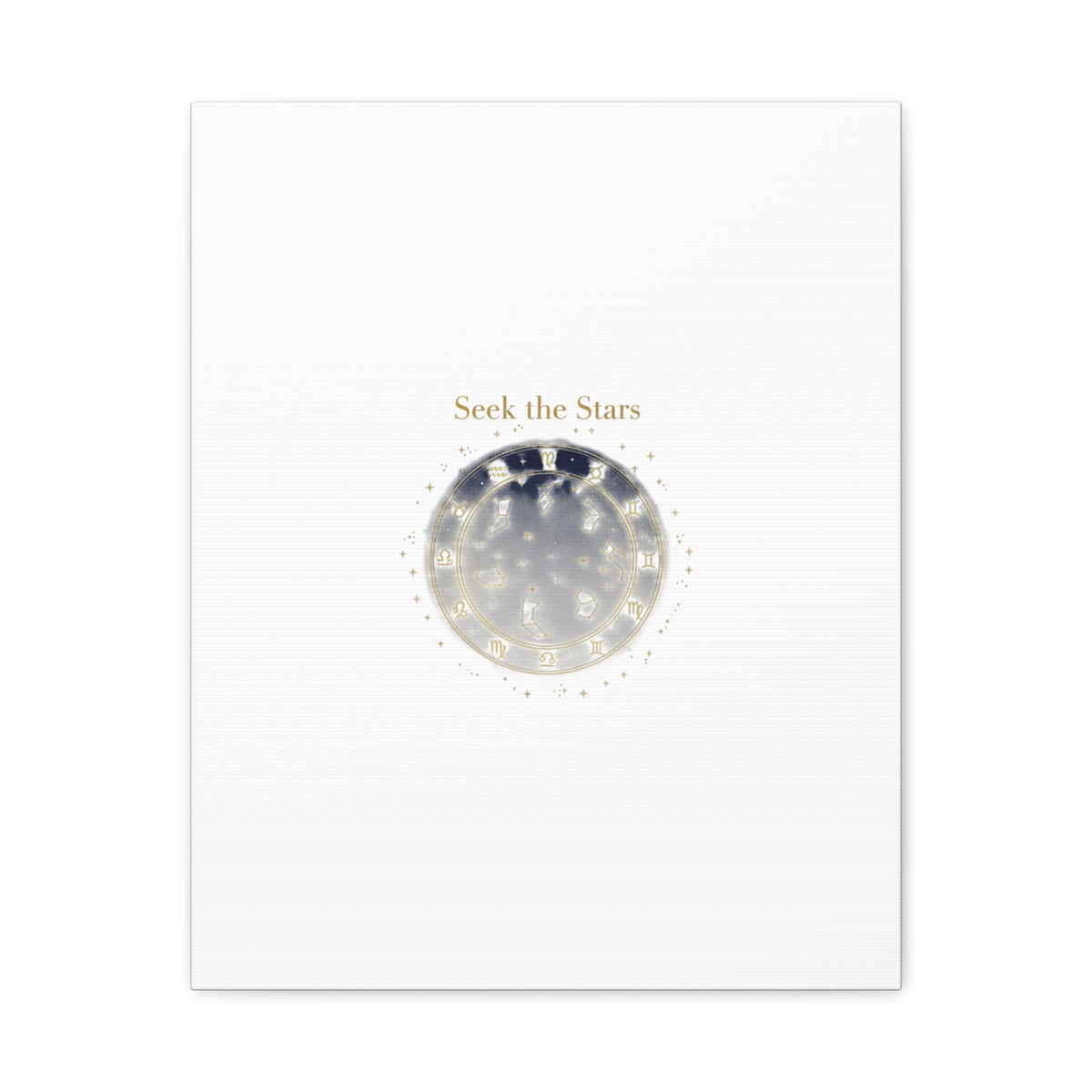 Seek the Stars Canvas | Celestial Astrology Art, Constellation Wall Decor