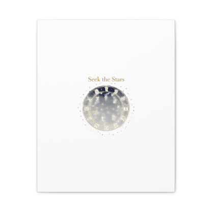 Seek the Stars Canvas | Celestial Astrology Art, Constellation Wall Decor