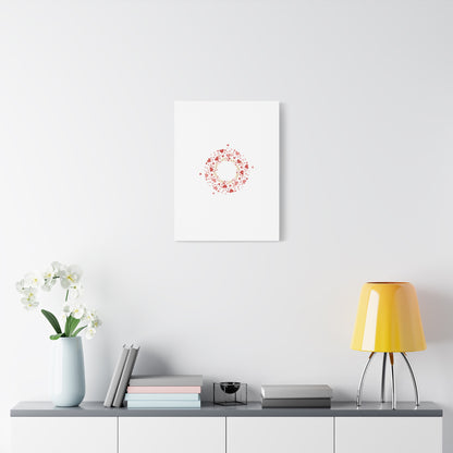 Tiny Heart Wreath Canvas | tiny heart design, valentine doodle