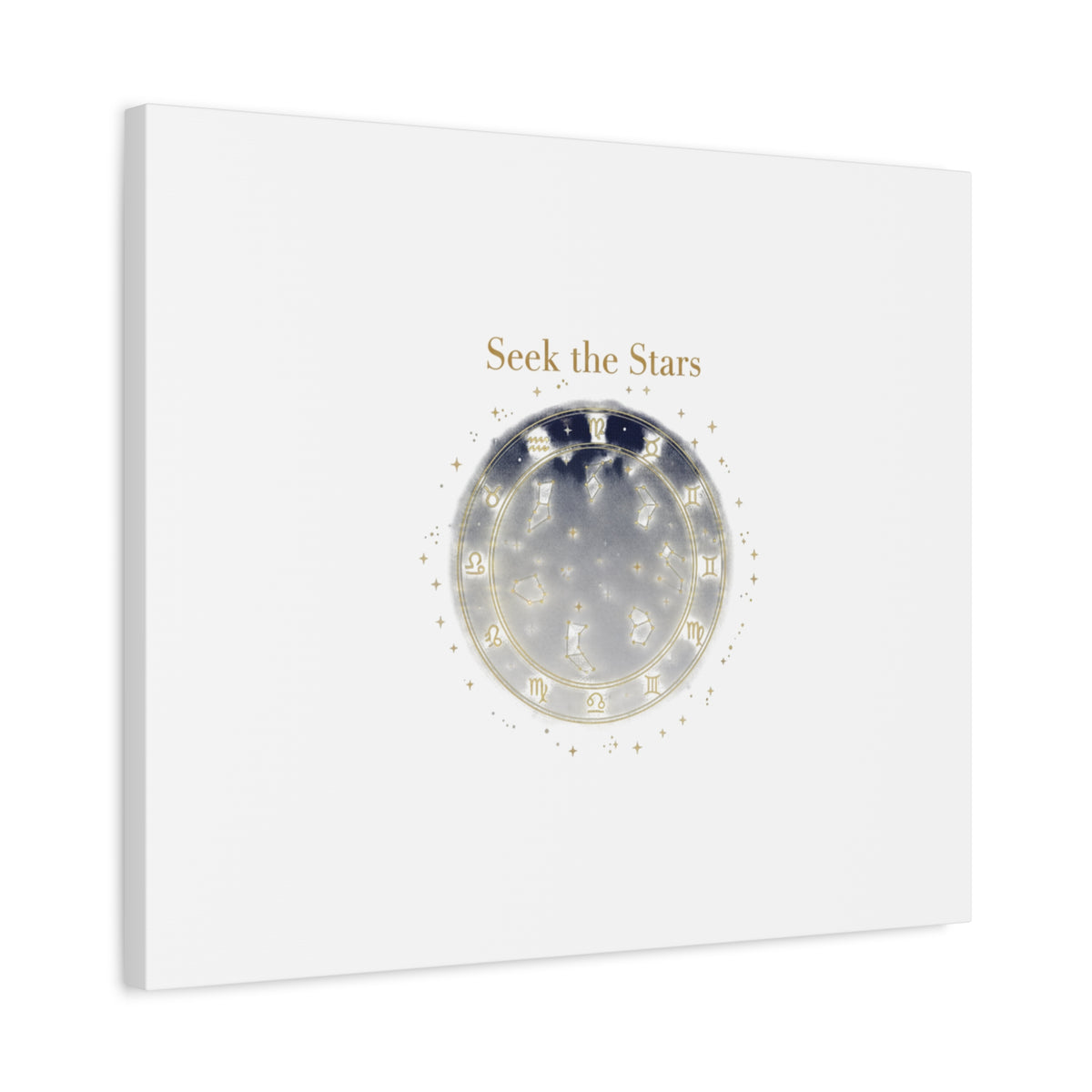 Seek the Stars Canvas | Celestial Astrology Art, Constellation Wall Decor