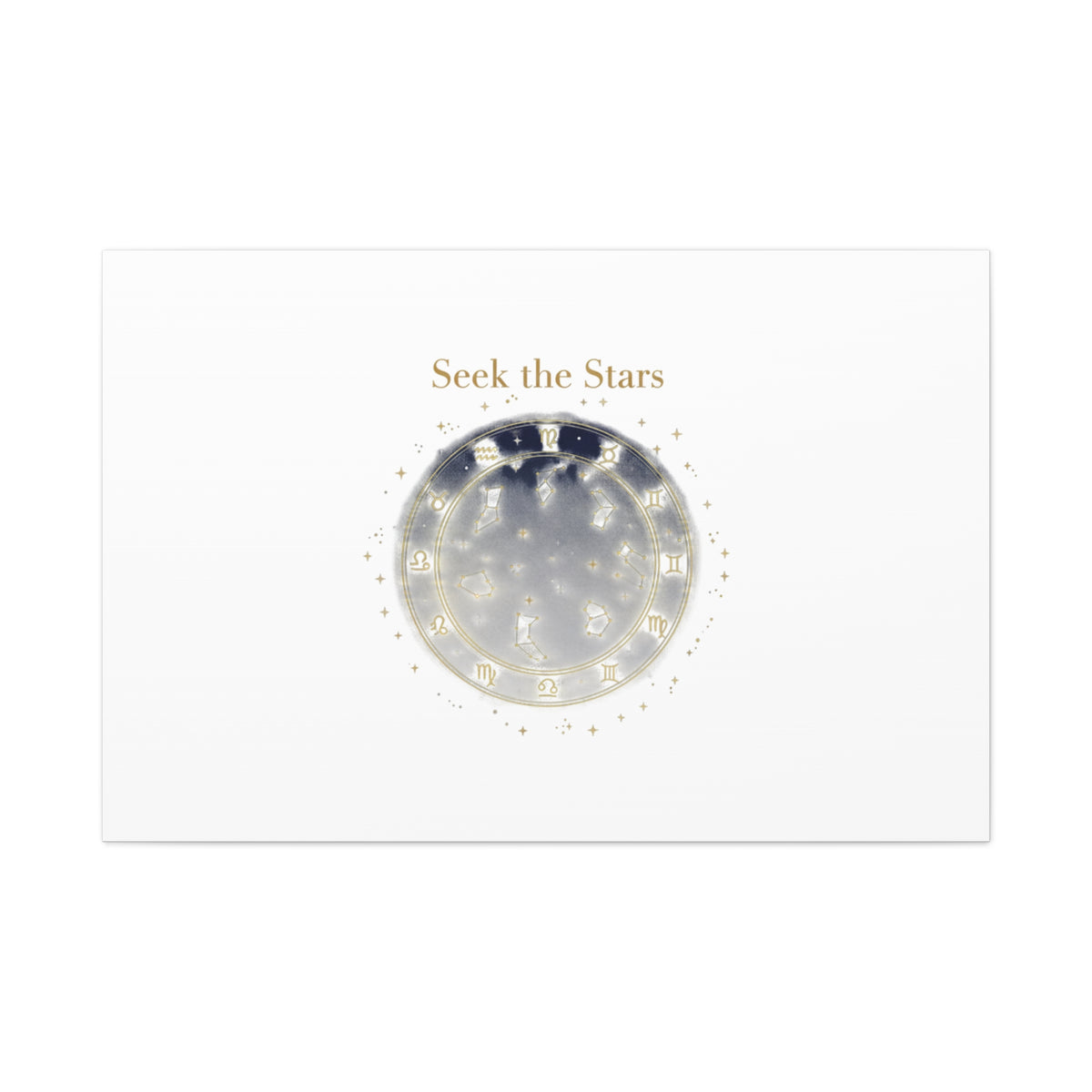 Seek the Stars Canvas | Celestial Astrology Art, Constellation Wall Decor