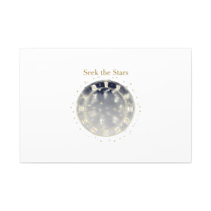 Seek the Stars Canvas | Celestial Astrology Art, Constellation Wall Decor