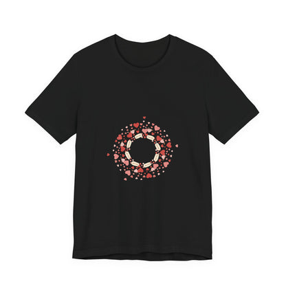 Tiny Heart Confetti Wreath tee | tiny heart design, heart pattern shirt
