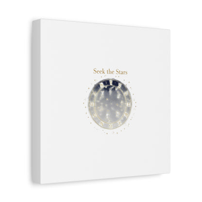Seek the Stars Canvas | Celestial Astrology Art, Constellation Wall Decor