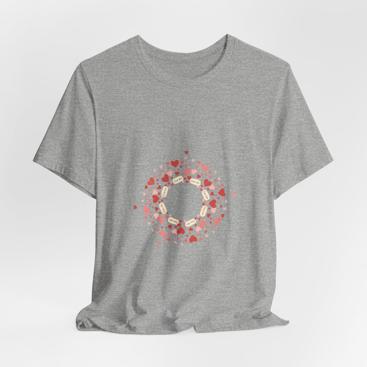 Tiny Heart Confetti Wreath tee | tiny heart design, heart pattern shirt