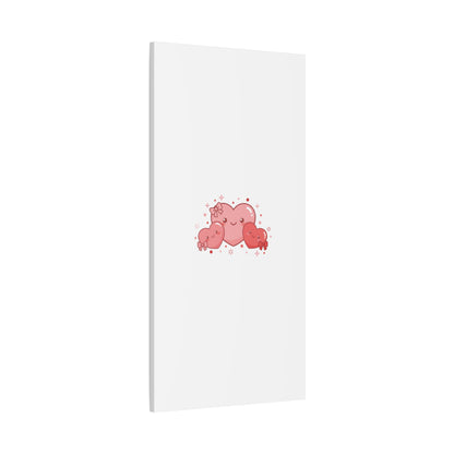 Kawaii Tiny Heart Trio Matte Canvas | tiny hearts, valentine doodle