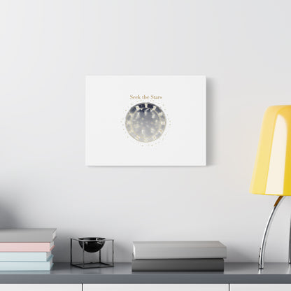 Seek the Stars Canvas | Celestial Astrology Art, Constellation Wall Decor