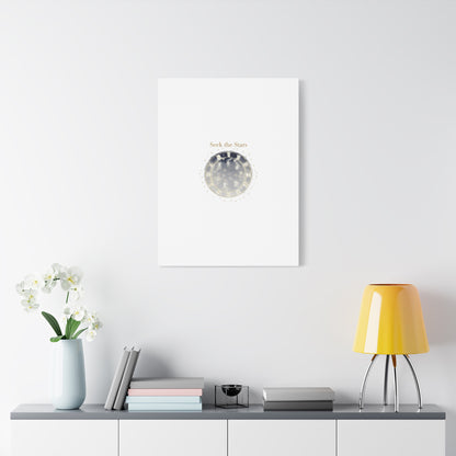 Seek the Stars Canvas | Celestial Astrology Art, Constellation Wall Decor