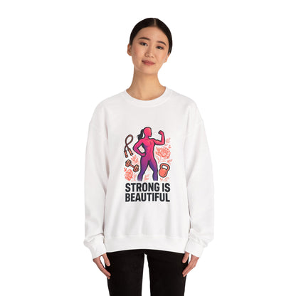 Strong Is Beautiful Sweatshirt — Women’s Fitness Crewneck