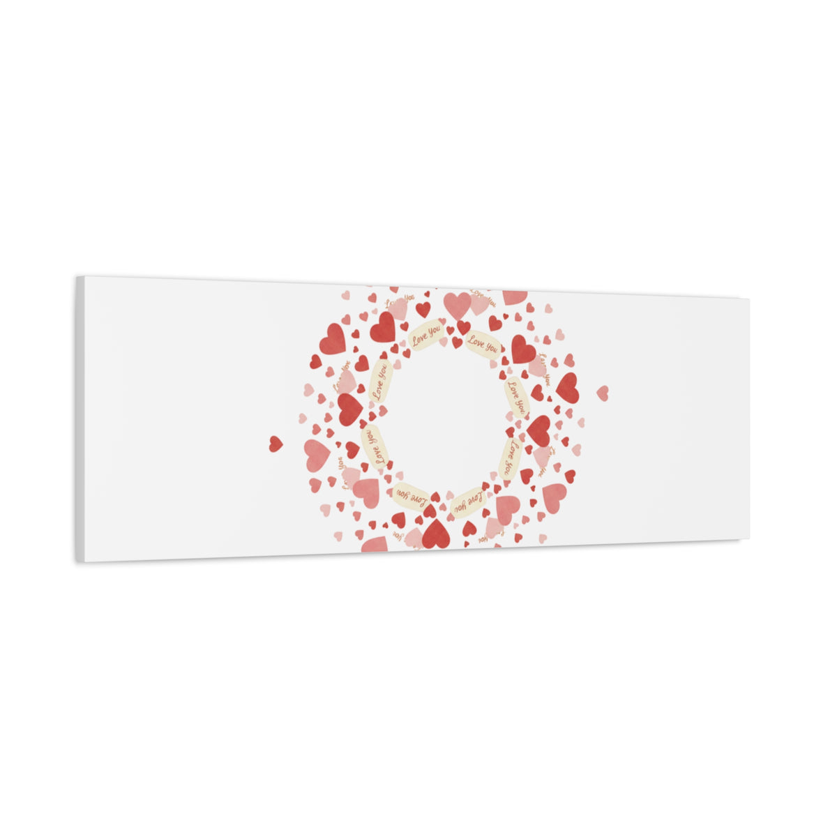 Tiny Heart Wreath Canvas | tiny heart design, valentine doodle