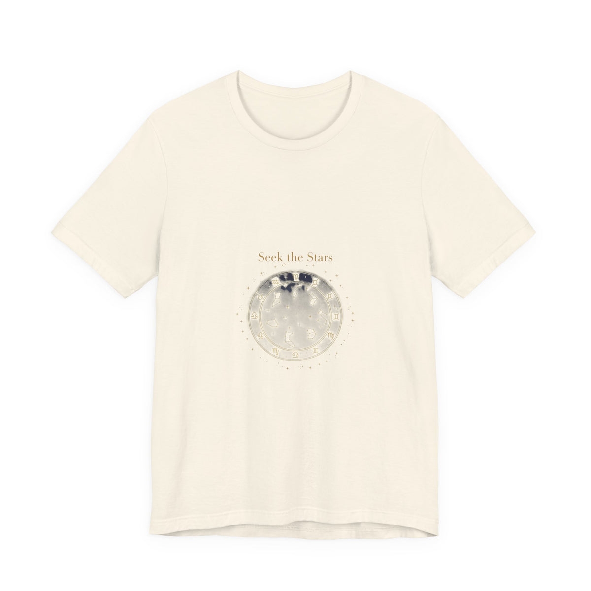 Seek the Stars Tee | celestial moon phase, minimalist astrology shirt