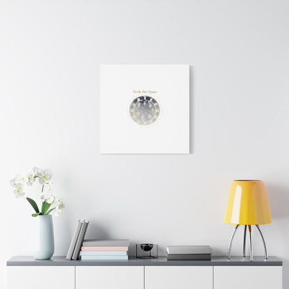 Seek the Stars Canvas | Celestial Astrology Art, Constellation Wall Decor