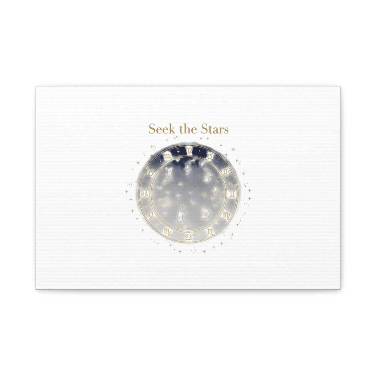 Seek the Stars Canvas | Celestial Astrology Art, Constellation Wall Decor