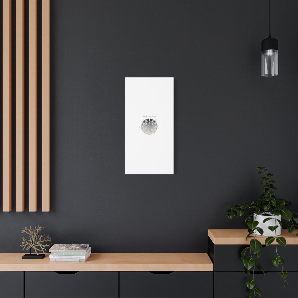 Seek the Stars Canvas | Celestial Astrology Art, Constellation Wall Decor