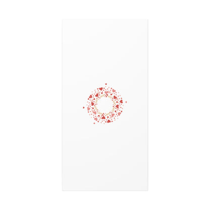 Tiny Heart Wreath Canvas | tiny heart design, valentine doodle