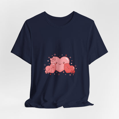 Kawaii Tiny Heart Family Tee | tiny heart design, valentine doodle