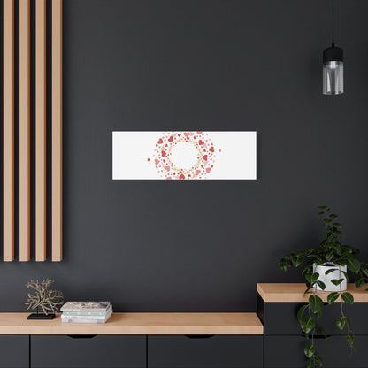 Tiny Heart Wreath Canvas | tiny heart design, valentine doodle
