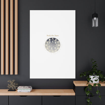 Seek the Stars Canvas | Celestial Astrology Art, Constellation Wall Decor