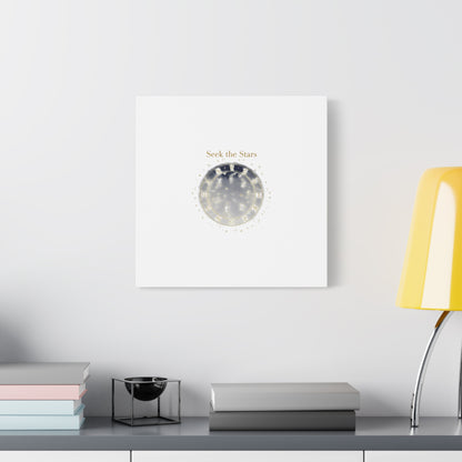 Seek the Stars Canvas | Celestial Astrology Art, Constellation Wall Decor