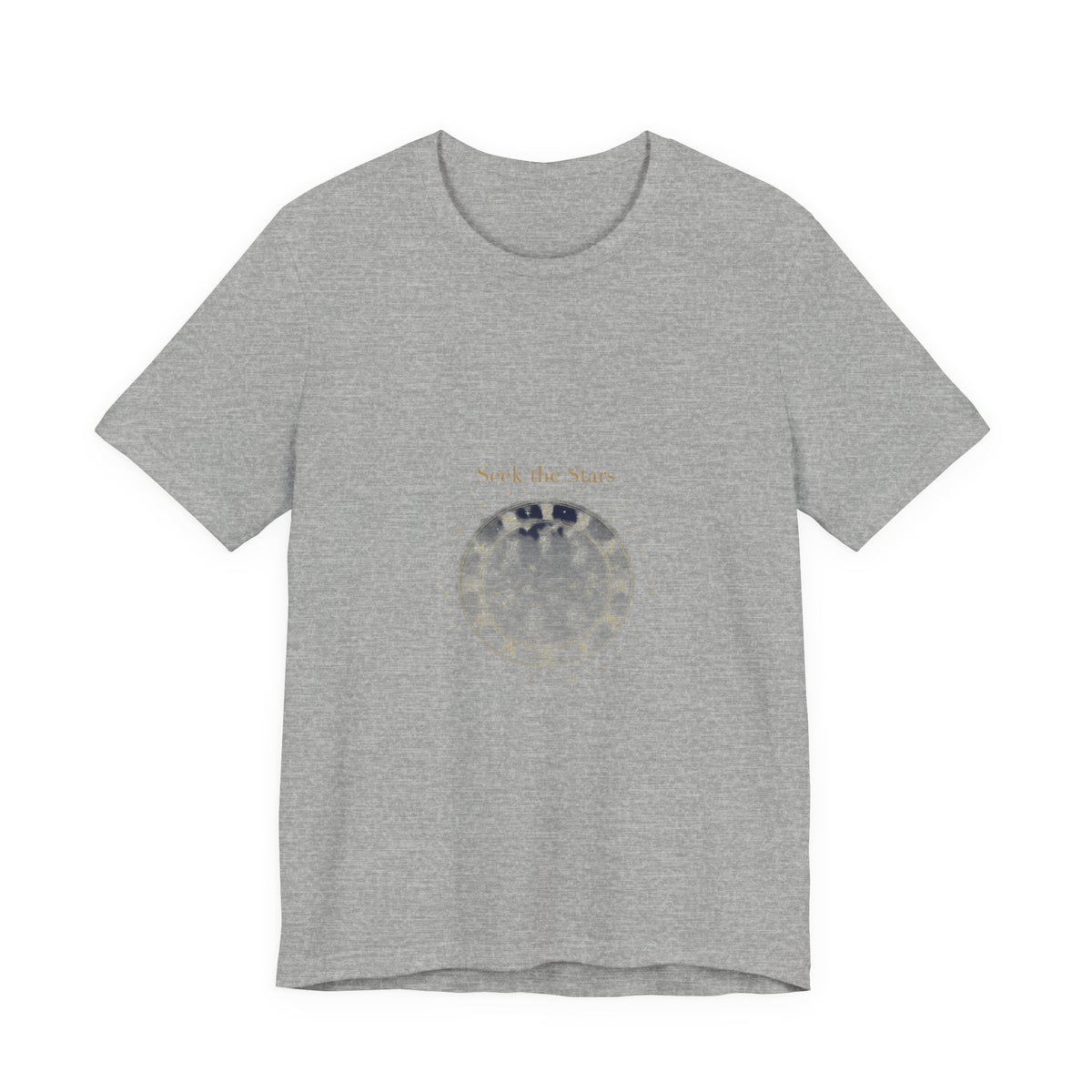 Seek the Stars Tee | celestial moon phase, minimalist astrology shirt