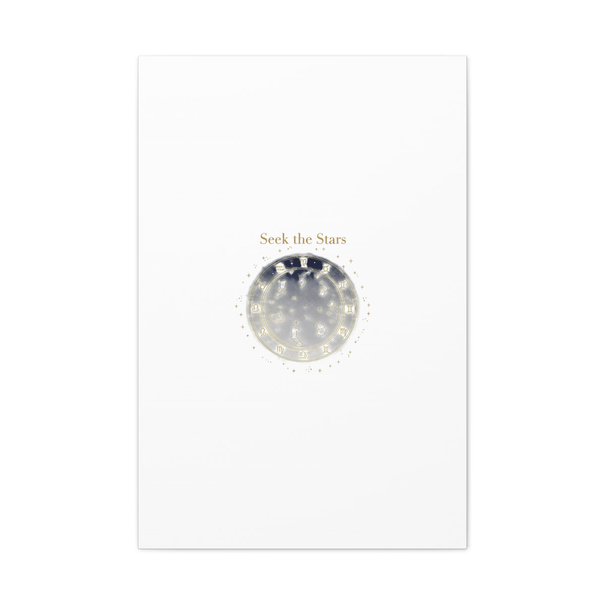 Seek the Stars Canvas | Celestial Astrology Art, Constellation Wall Decor