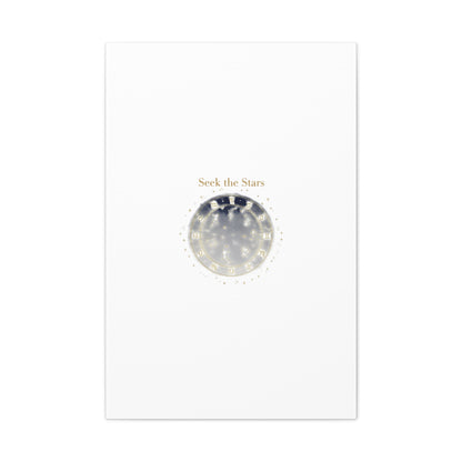 Seek the Stars Canvas | Celestial Astrology Art, Constellation Wall Decor