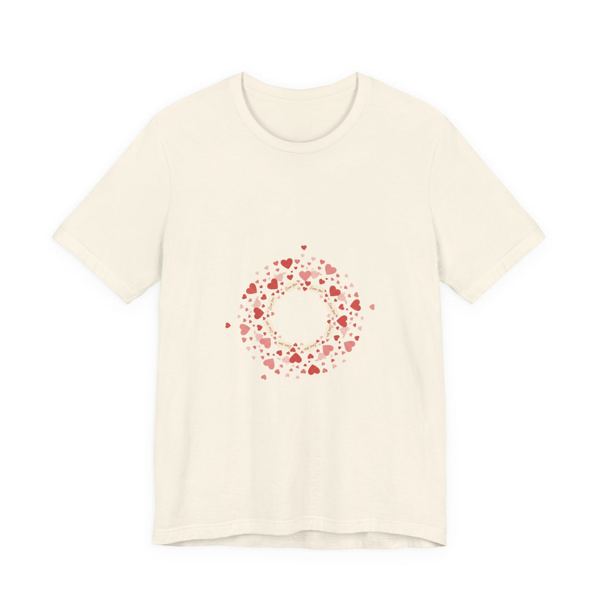 Tiny Heart Confetti Wreath tee | tiny heart design, heart pattern shirt