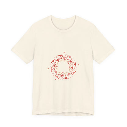 Tiny Heart Confetti Wreath tee | tiny heart design, heart pattern shirt
