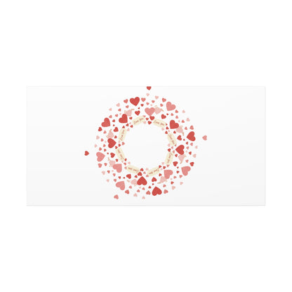 Tiny Heart Wreath Canvas | tiny heart design, valentine doodle