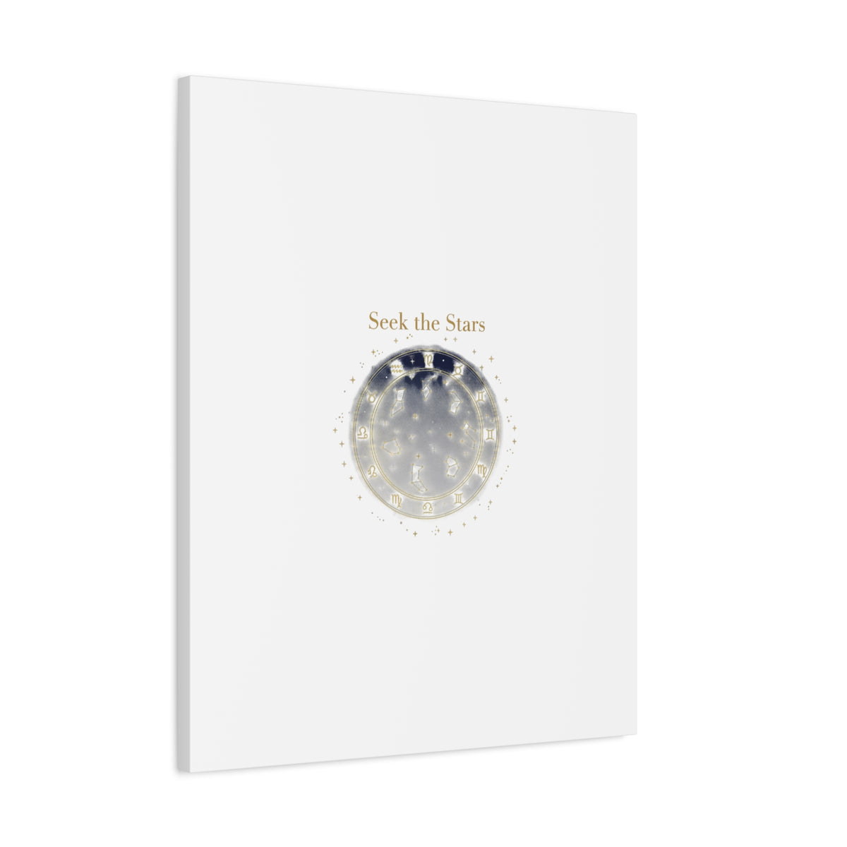 Seek the Stars Canvas | Celestial Astrology Art, Constellation Wall Decor