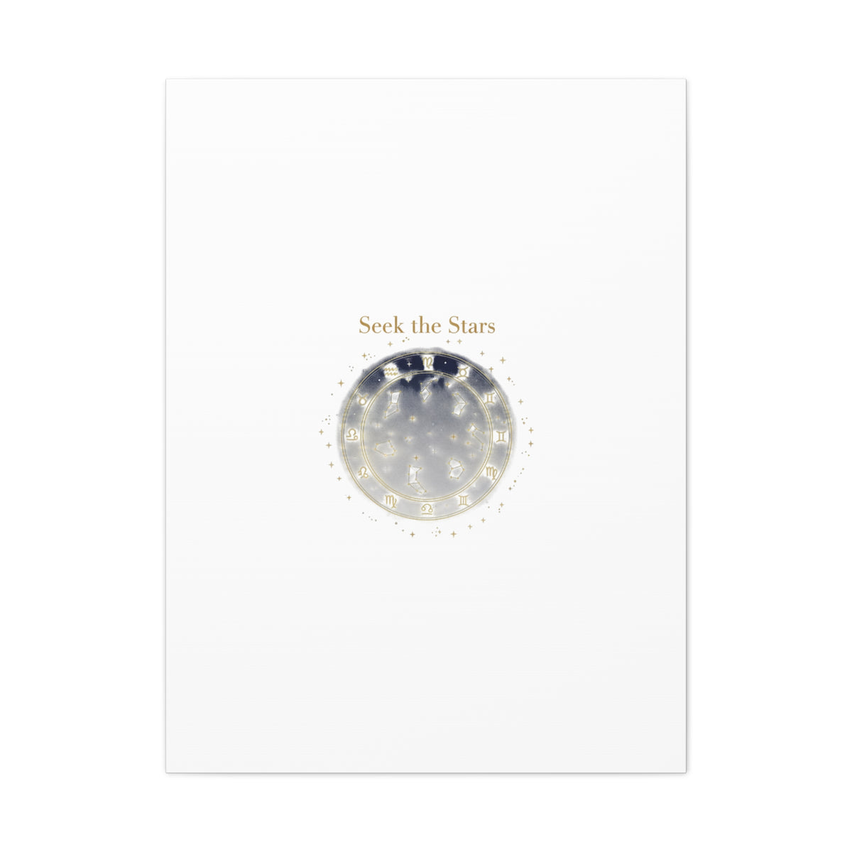 Seek the Stars Canvas | Celestial Astrology Art, Constellation Wall Decor