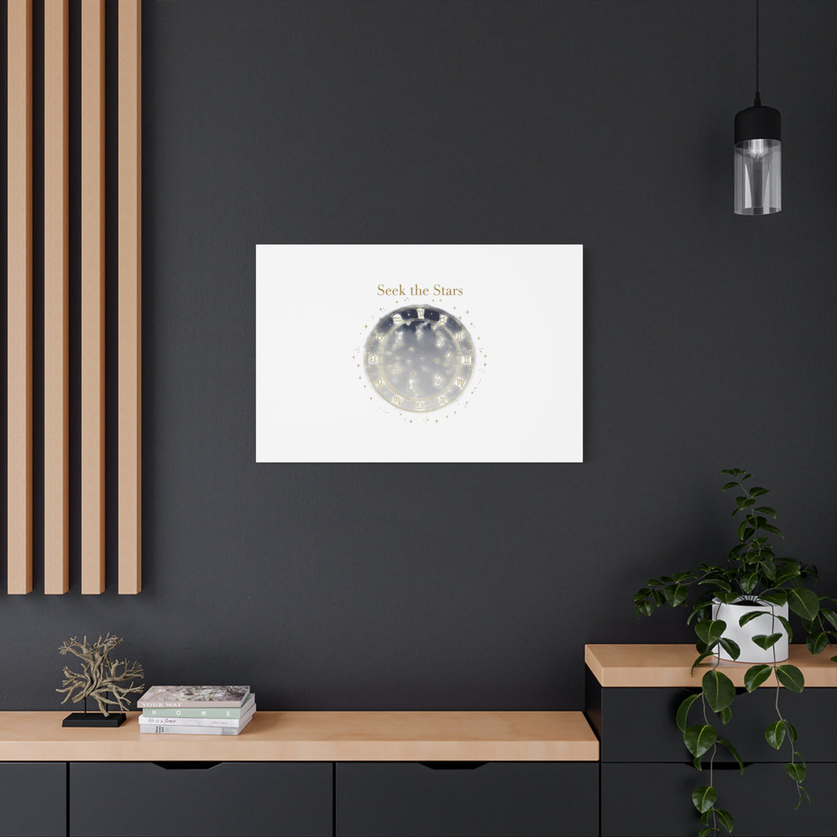 Seek the Stars Canvas | Celestial Astrology Art, Constellation Wall Decor